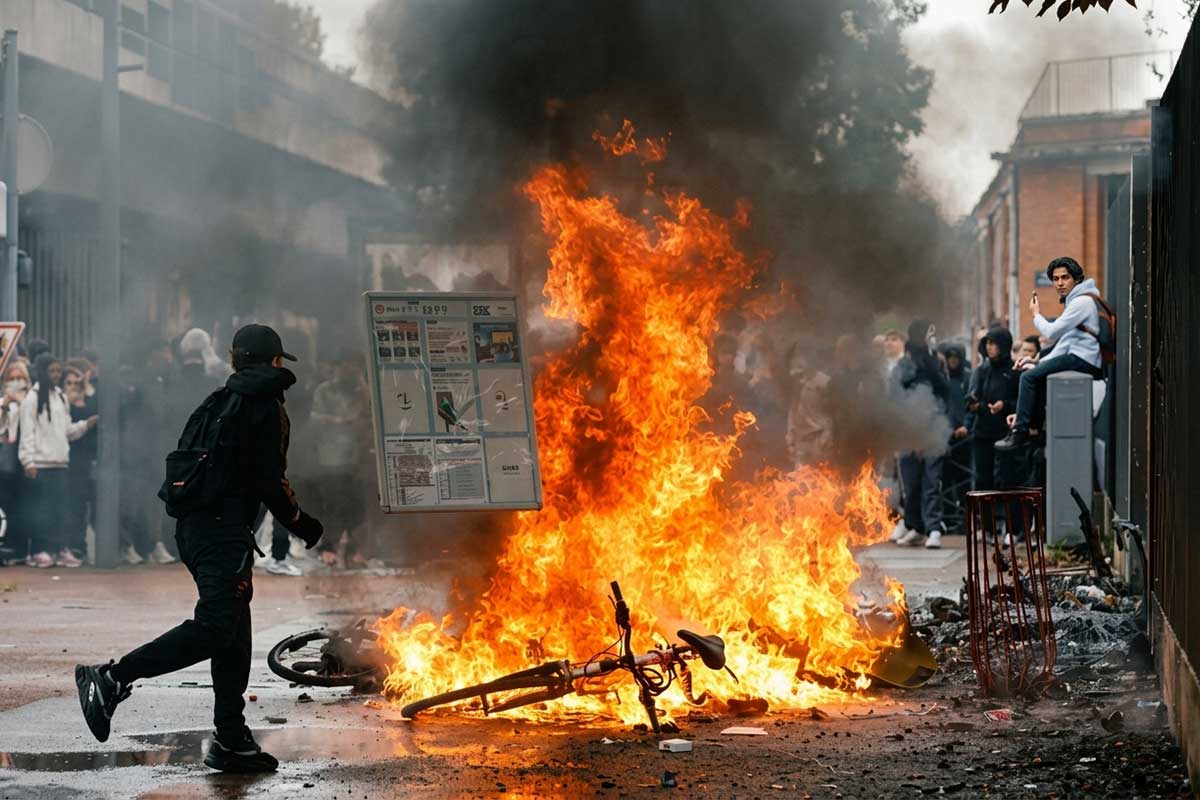 Fransada məktəbli üsyanı ölkəni cənginə aldı – Nəqliyyat dayandı